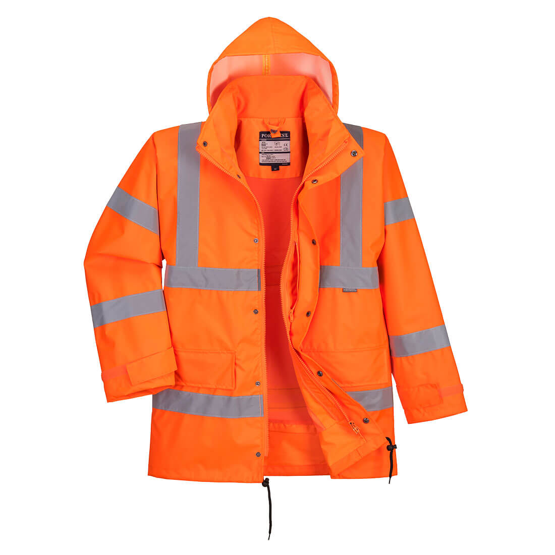 Hi-Vis Breathable Interactive Rain Traffic Jacket