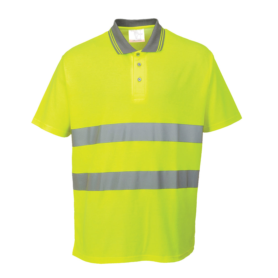 Hi-Vis Cotton Comfort Polo Shirt S/S - 0