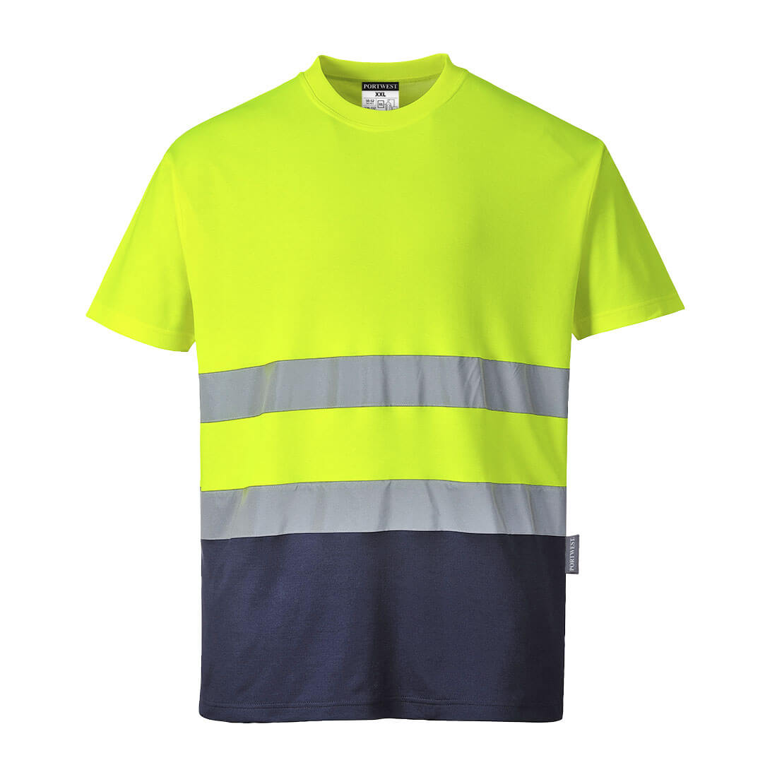 Hi-Vis Cotton Comfort Contrast T-Shirt S/S - 0