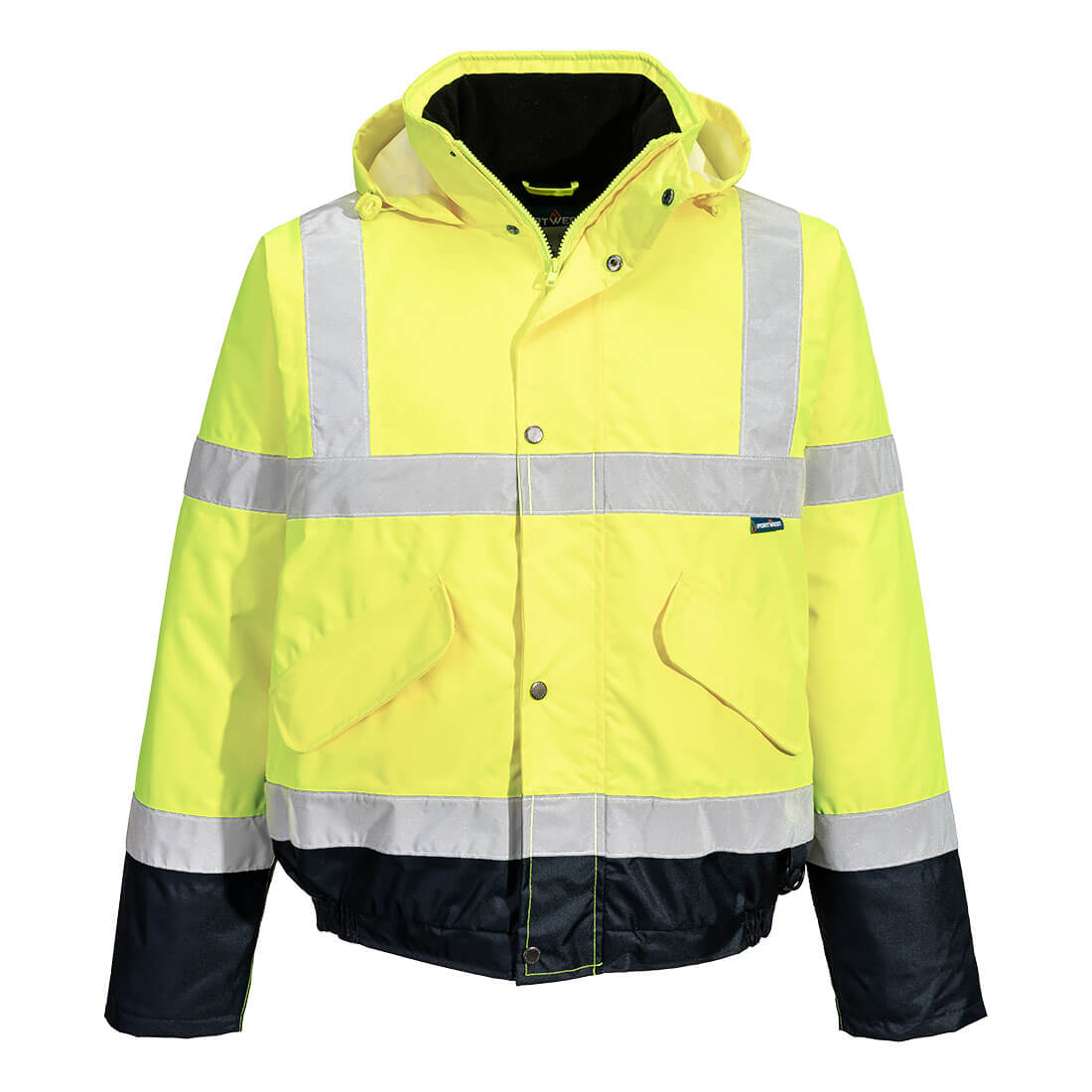 Hi-Vis Contrast Winter Bomber Jacket - 0