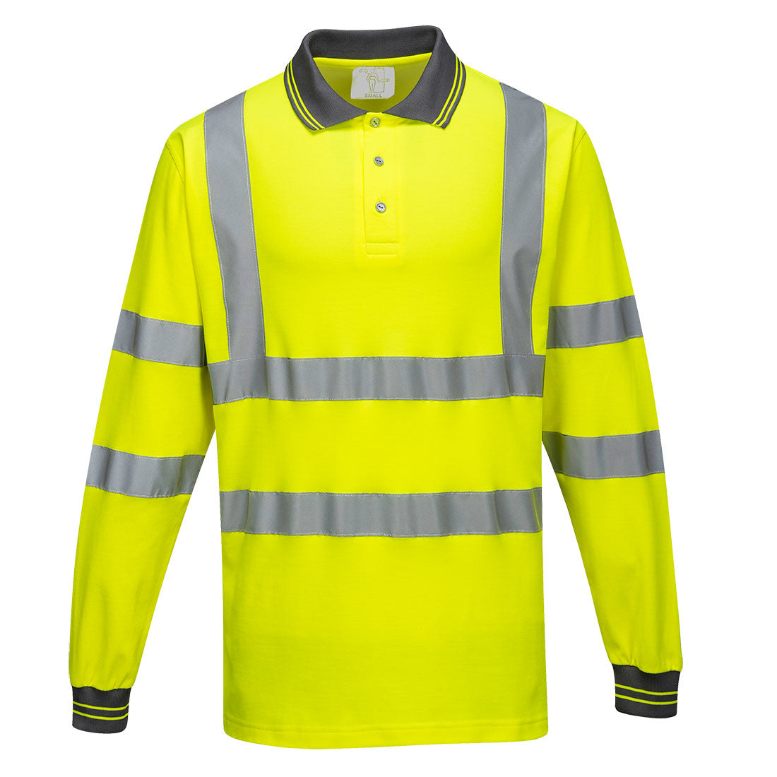 Hi-Vis Cotton Comfort Polo Shirt L/S - 0