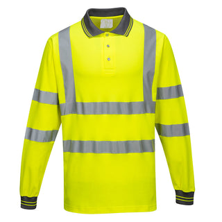 Hi-Vis Cotton Comfort Polo Shirt L/S