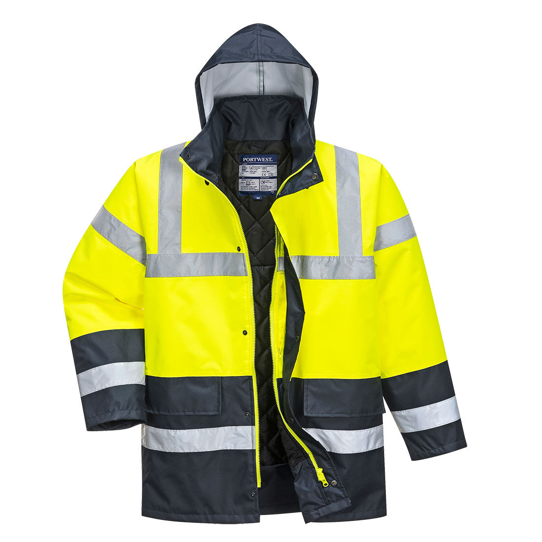 Hi-Vis Contrast Winter Traffic Jacket - 0