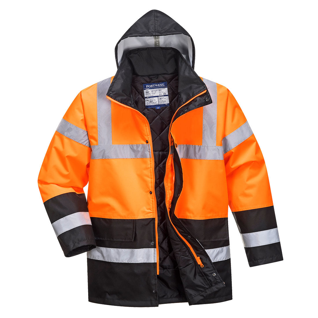 Hi-Vis Contrast Winter Traffic Jacket - 0