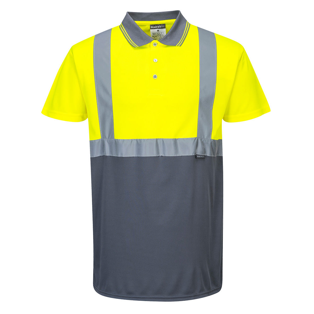 Hi-Vis Contrast Polo Shirt S/S - 0