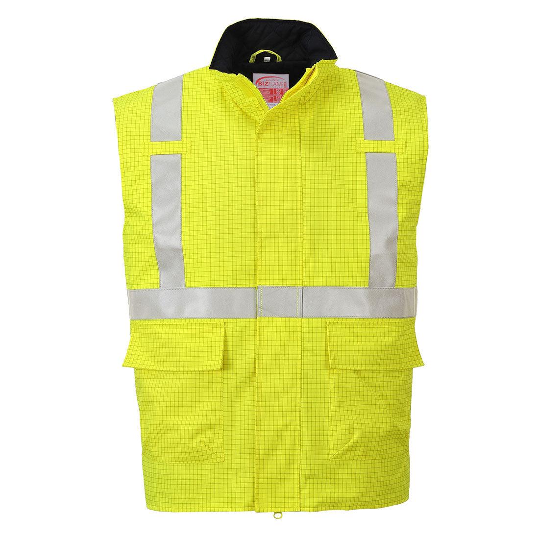 Bizflame Rain Hi-Vis Anti-static FR Bodywarmer - 0