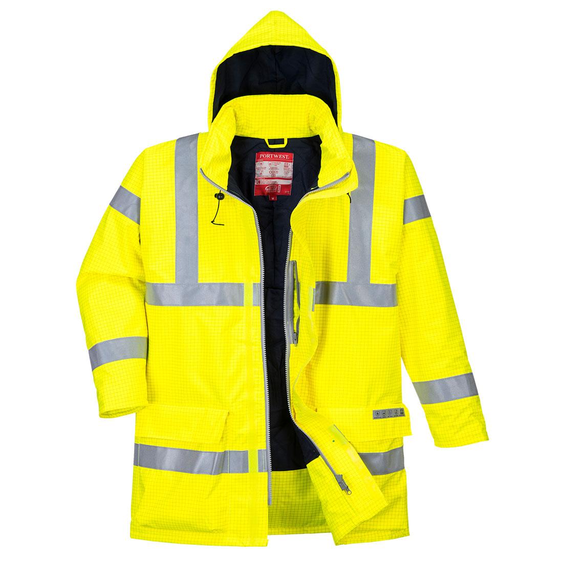 Bizflame Rain Hi-Vis Antistatic FR Jacket - 0