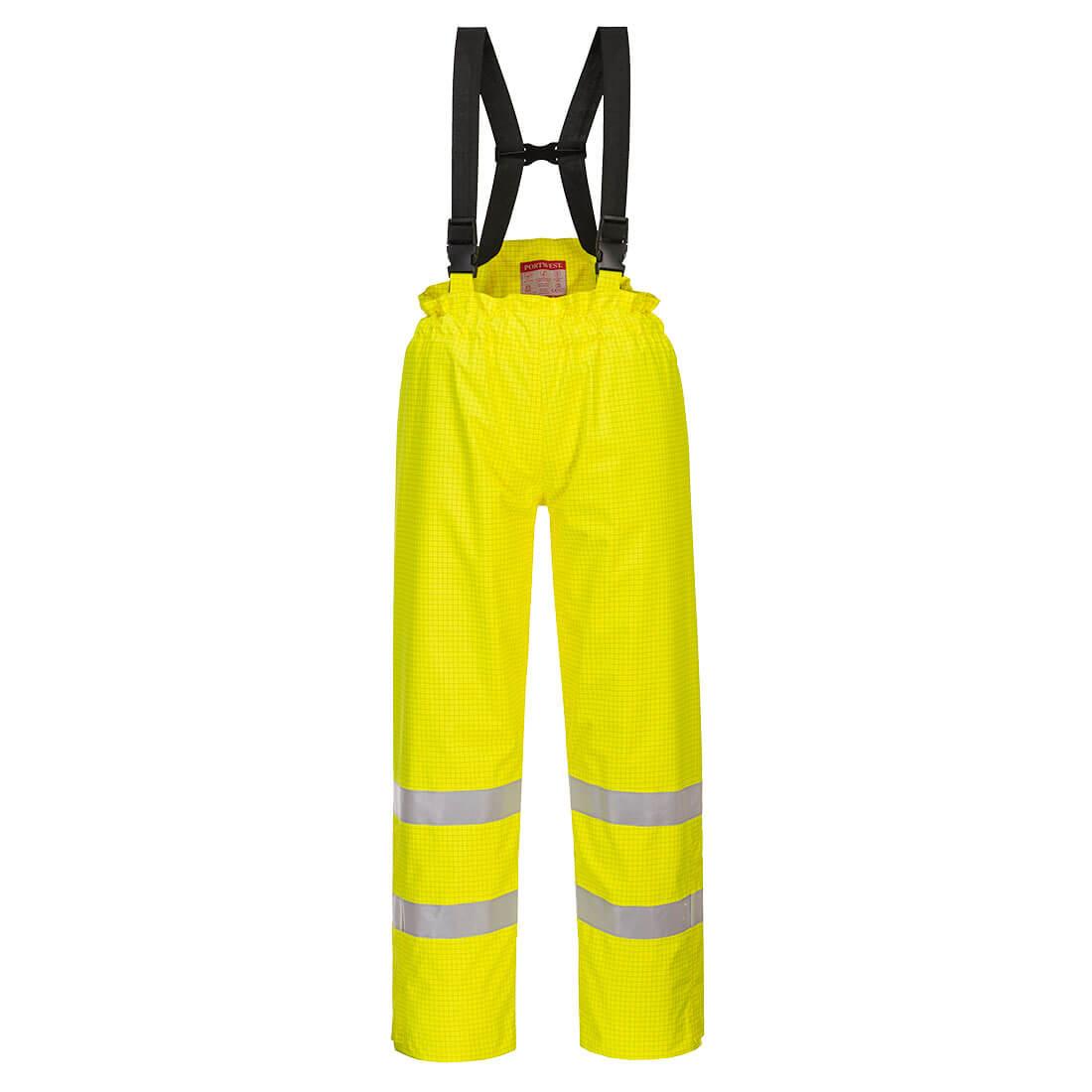 Bizflame Rain Lined Hi-Vis Antistatic FR Trousers - 0