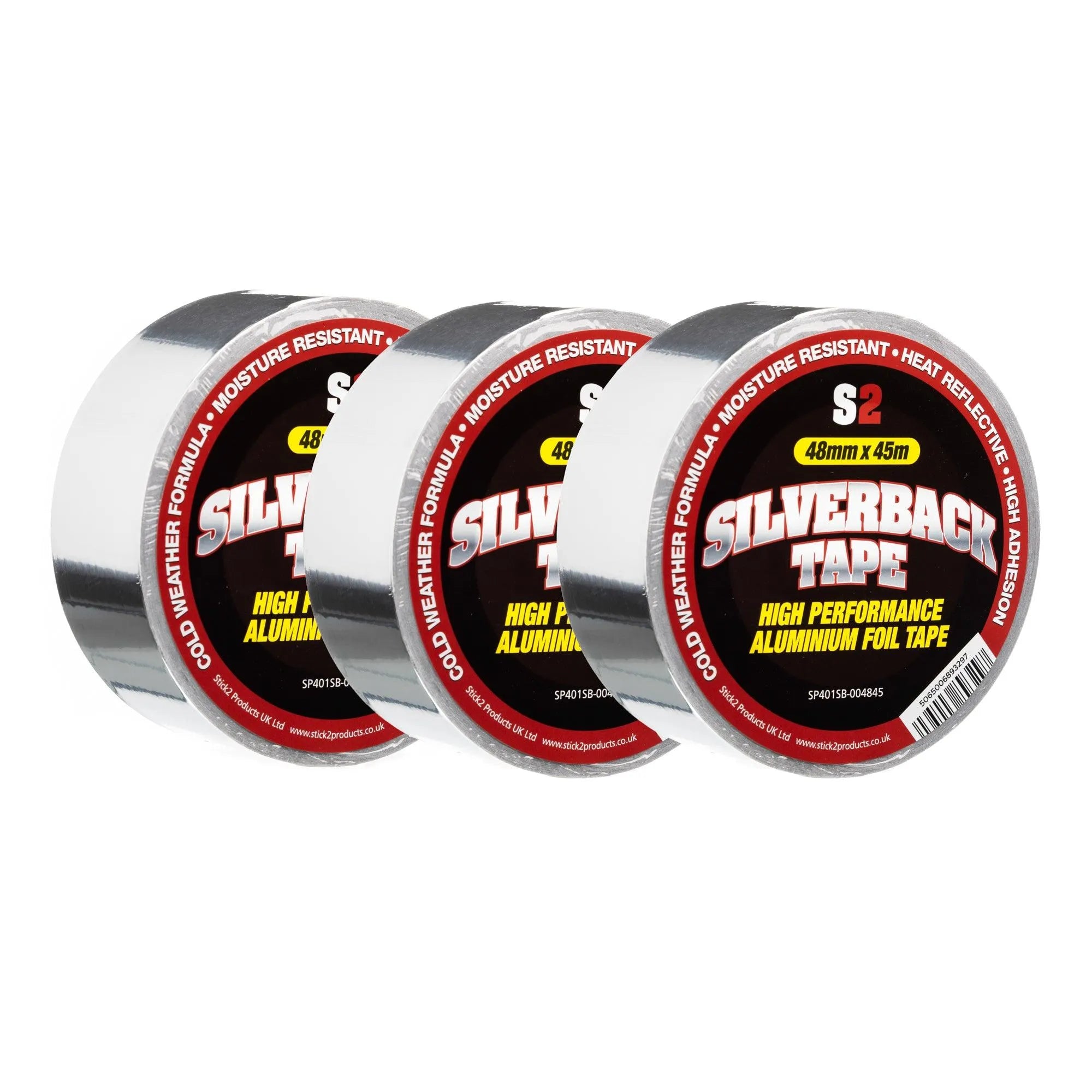 Adhesive Silverback Aluminium Foil Tape STICK2