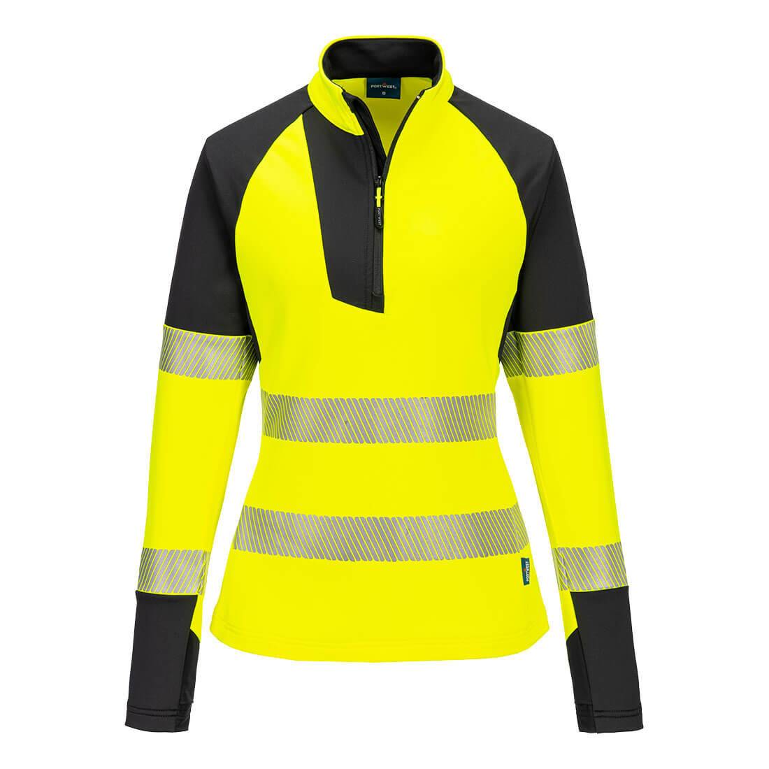 PW3 Hi-Vis Women's 1/4 Zip Sweatshirt - 0