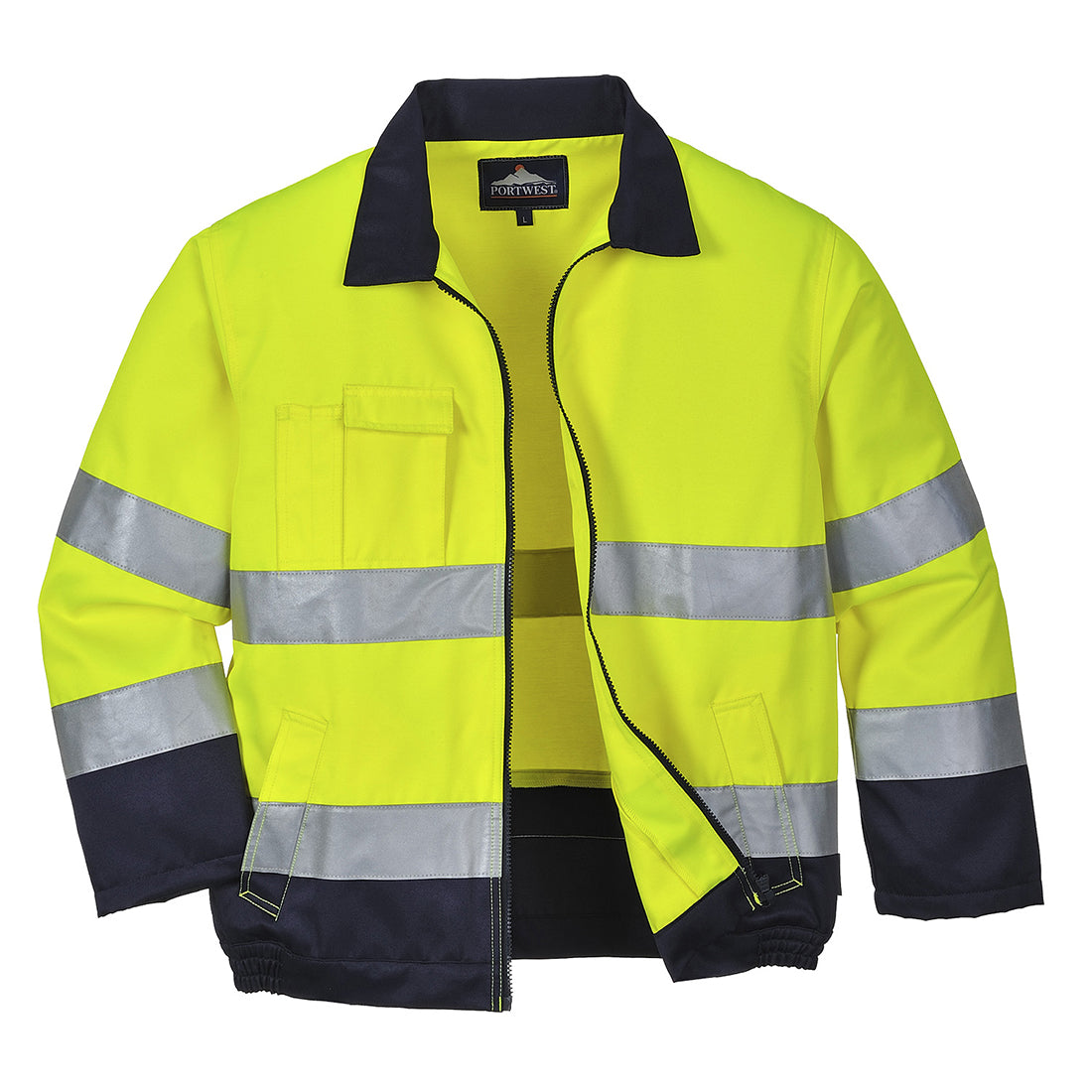 Madrid Hi-Vis Contrast Bomber Jacket - 0