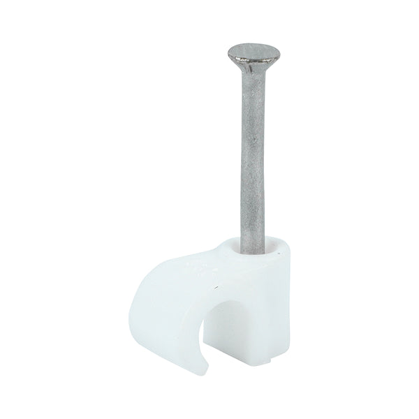 Flat Cable Clip White