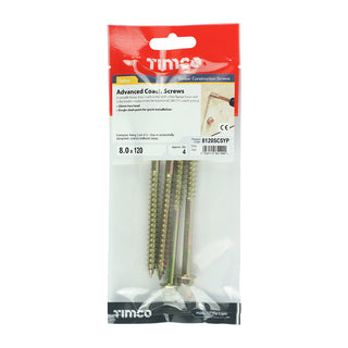 TIMCO Solo Advanced Hex Head Gold Coach Woodscrews