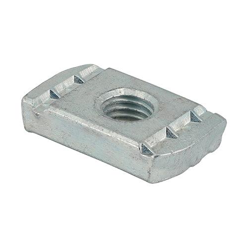 Channel Nut Long Spring BZP - 0