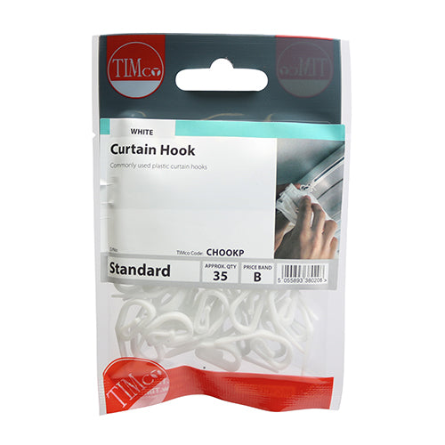 Curtain Hooks - White