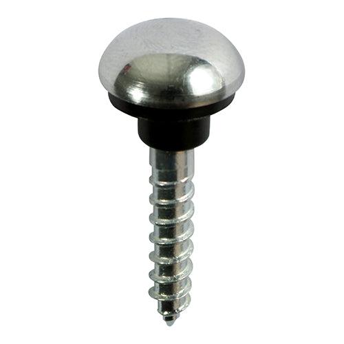 TIMCO Mirror Screws Dome Head Chrome - 0