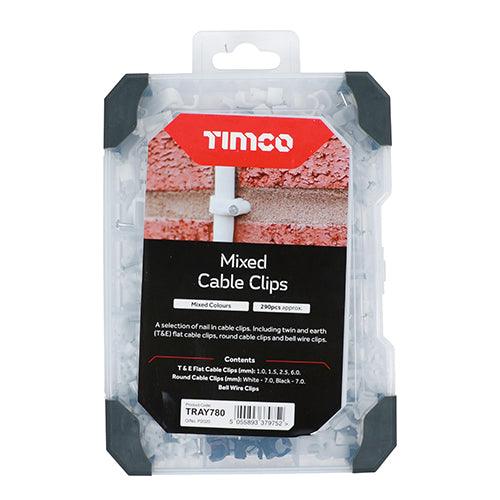 TIMCO Cable Clips Mixed Tray