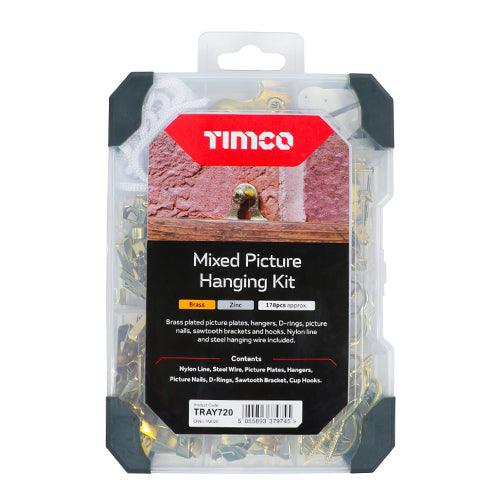 TIMCO Picture Hanging Kit Mixed Tray