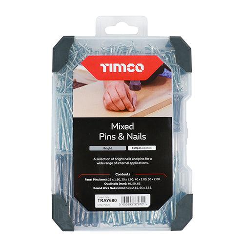 TIMCO Pins & Nails Mixed Tray - 0