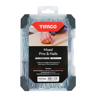 TIMCO Pins & Nails Mixed Tray