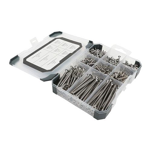 TIMCO Countersunk A2 Stainless Steel Woodscrews Mixed Tray - 0