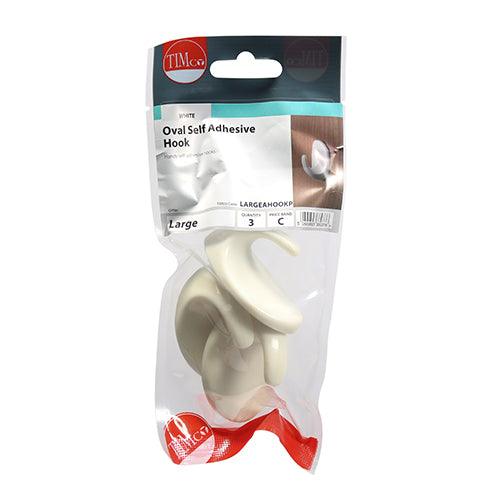 Oval Self-Adhesive Hooks - LG - 0