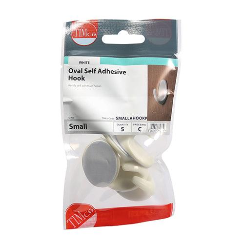 Oval Self-Adhesive Hooks - SM - 0