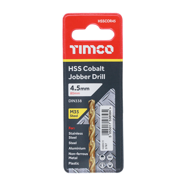 HSS-CO Jobber Drill Bit Cobalt