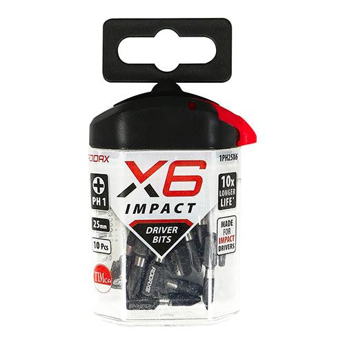 X6 Impact Phillips Driver Bit