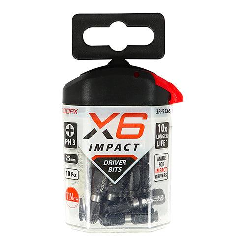 X6 Impact Phillips Driver Bit