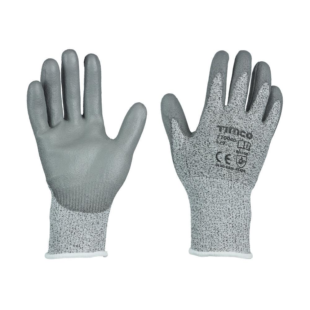 High Cut C Glove PU HPPE Fibre - 0