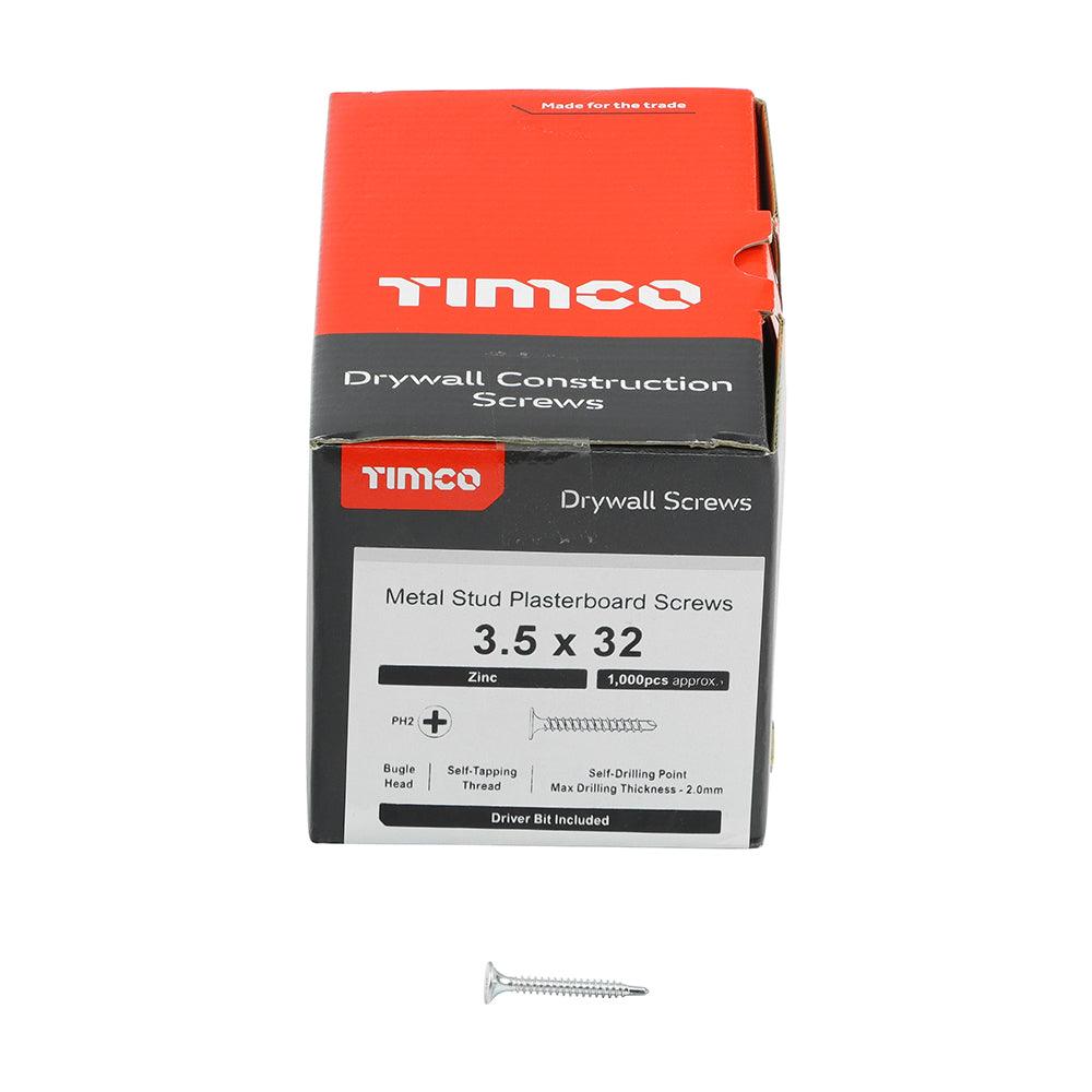 TIMCO Drywall Self-Drilling Bugle Head Silver Screws