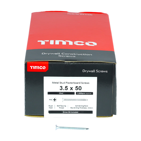 TIMCO Drywall Self-Drilling Bugle Head Silver Screws