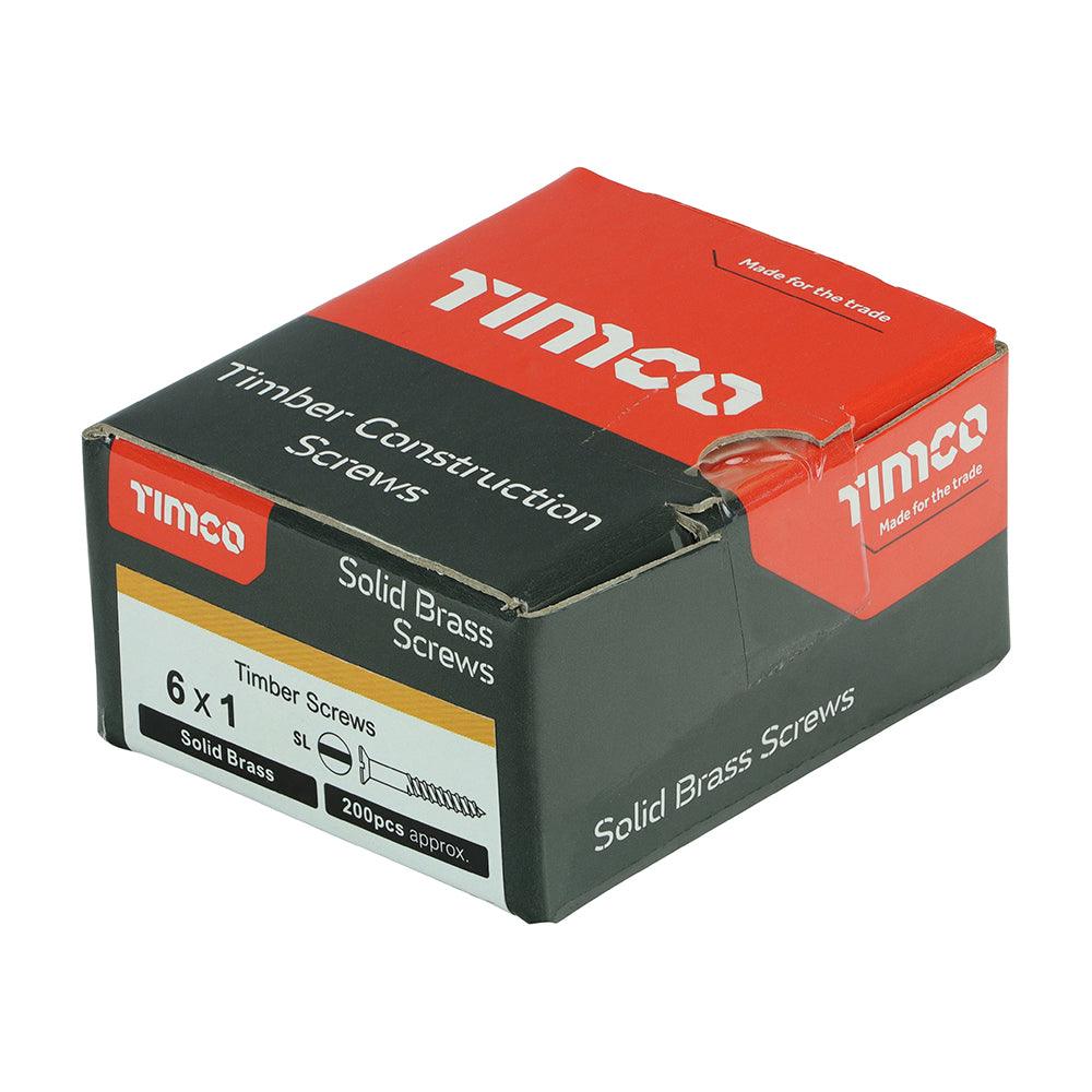 TIMCO Solid Brass Countersunk Woodscrews