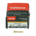 TIMCO Solid Brass Countersunk Woodscrews