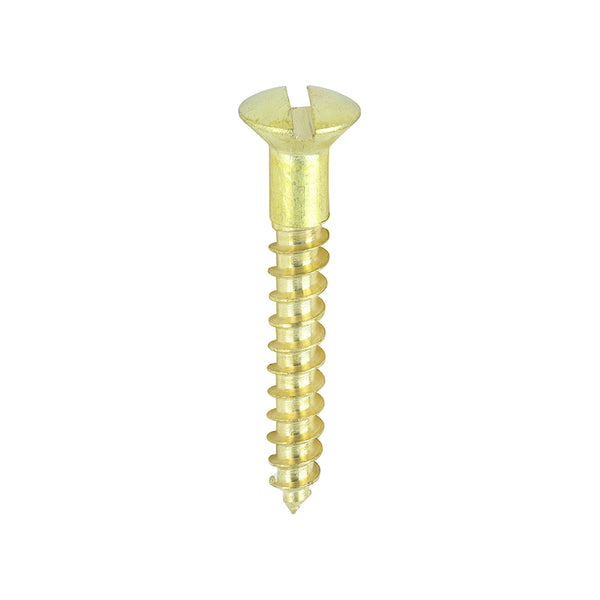 TIMCO Solid Brass Round Head Woodscrews