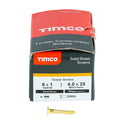 TIMCO Solid Brass Countersunk Woodscrews