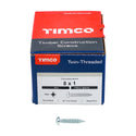 TIMCO Twin-Threaded Round Head Silver Woodscrews