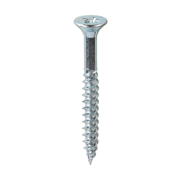 TIMCO Twin-Threaded Countersunk Silver Woodscrews