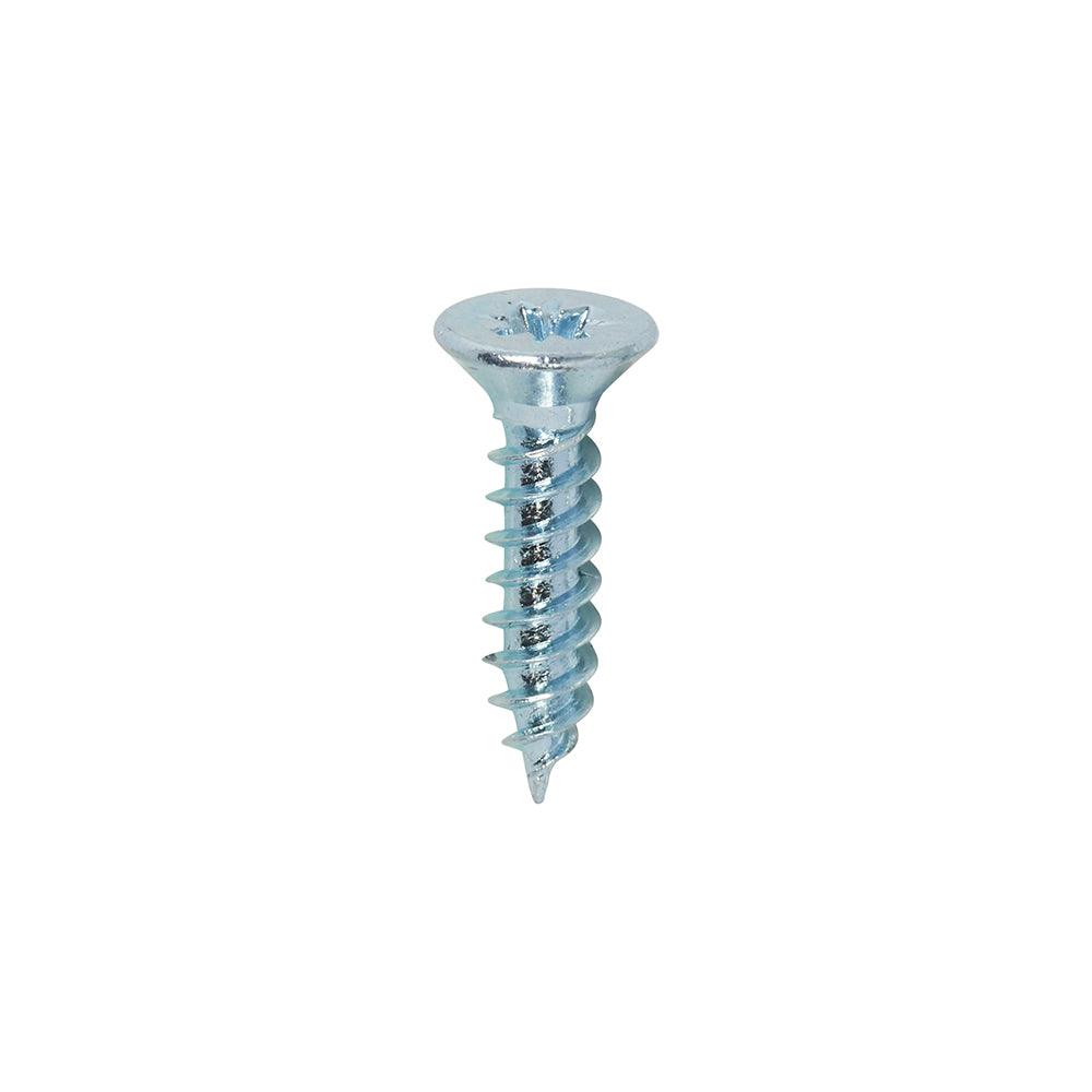 TIMCO Twin-Threaded Countersunk Silver Woodscrews