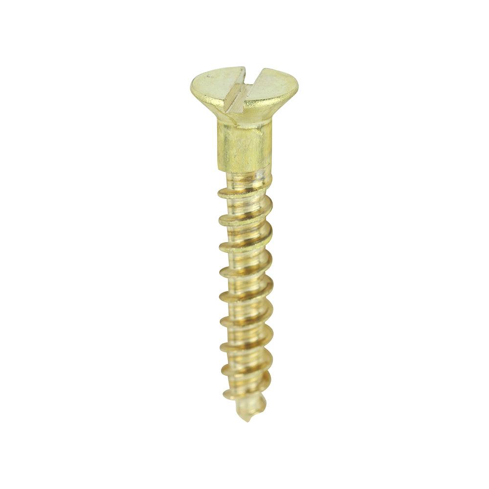 TIMCO Solid Brass Countersunk Woodscrews