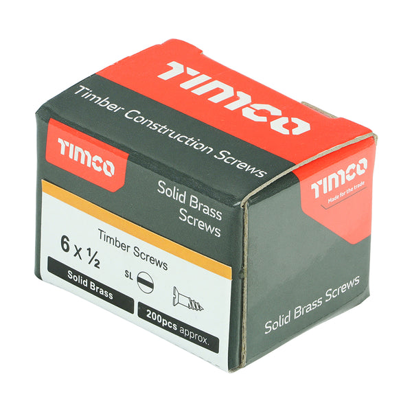 TIMCO Solid Brass Countersunk Woodscrews