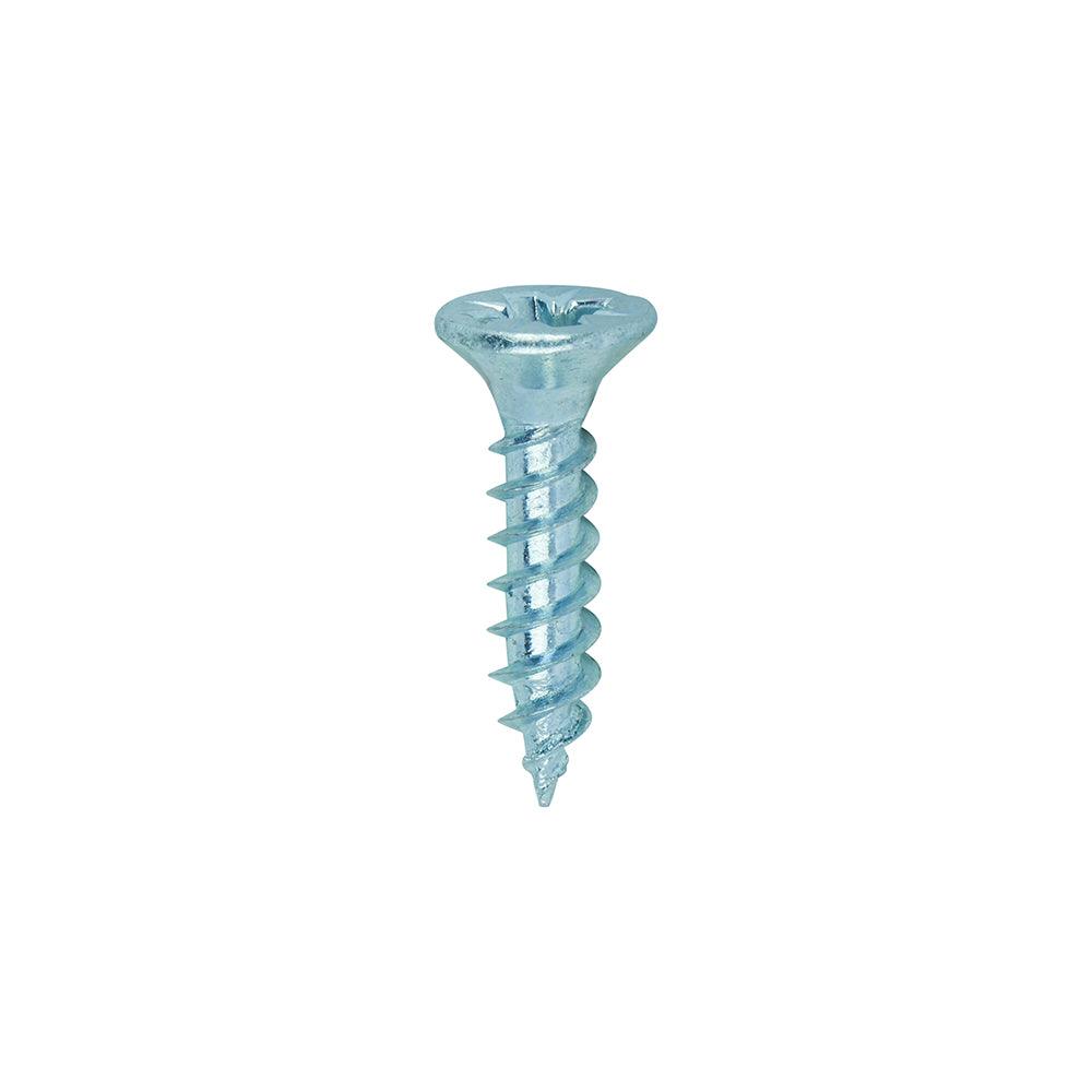 TIMCO Twin-Threaded Countersunk Silver Woodscrews