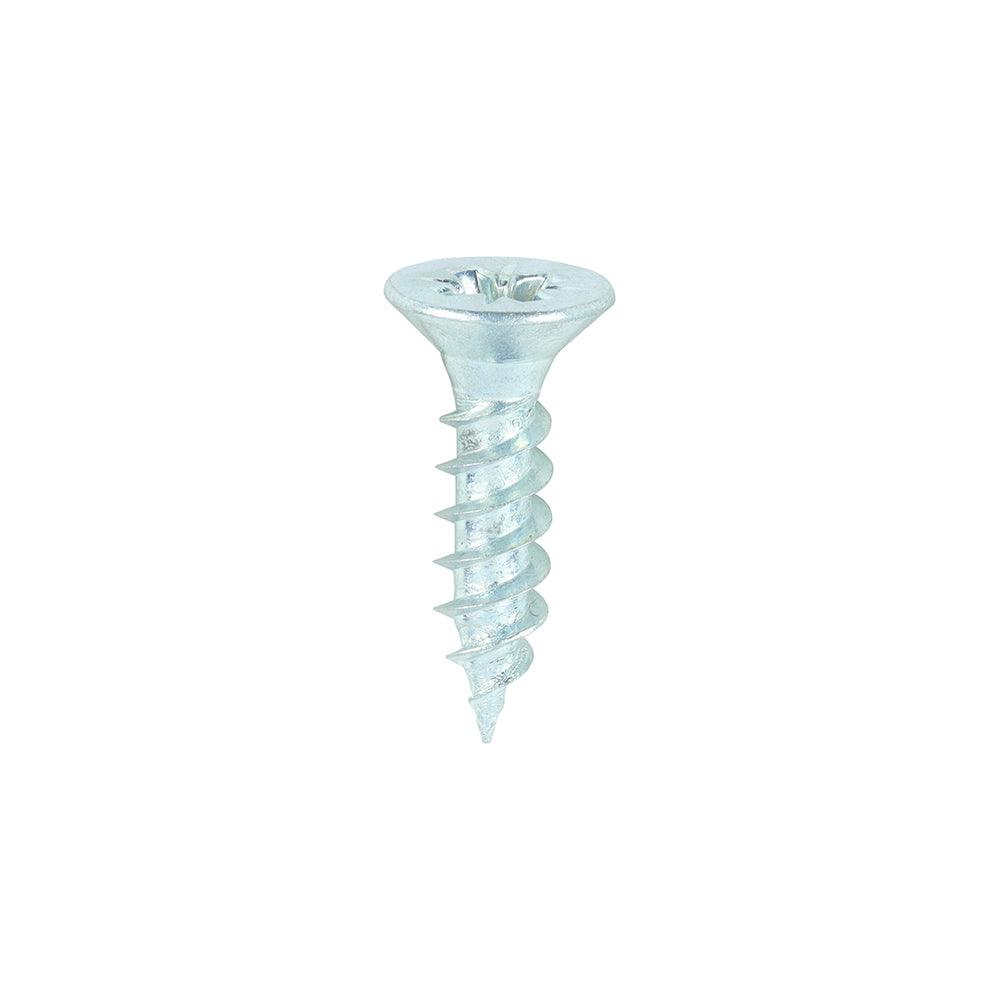 TIMCO Twin-Threaded Countersunk Silver Woodscrews