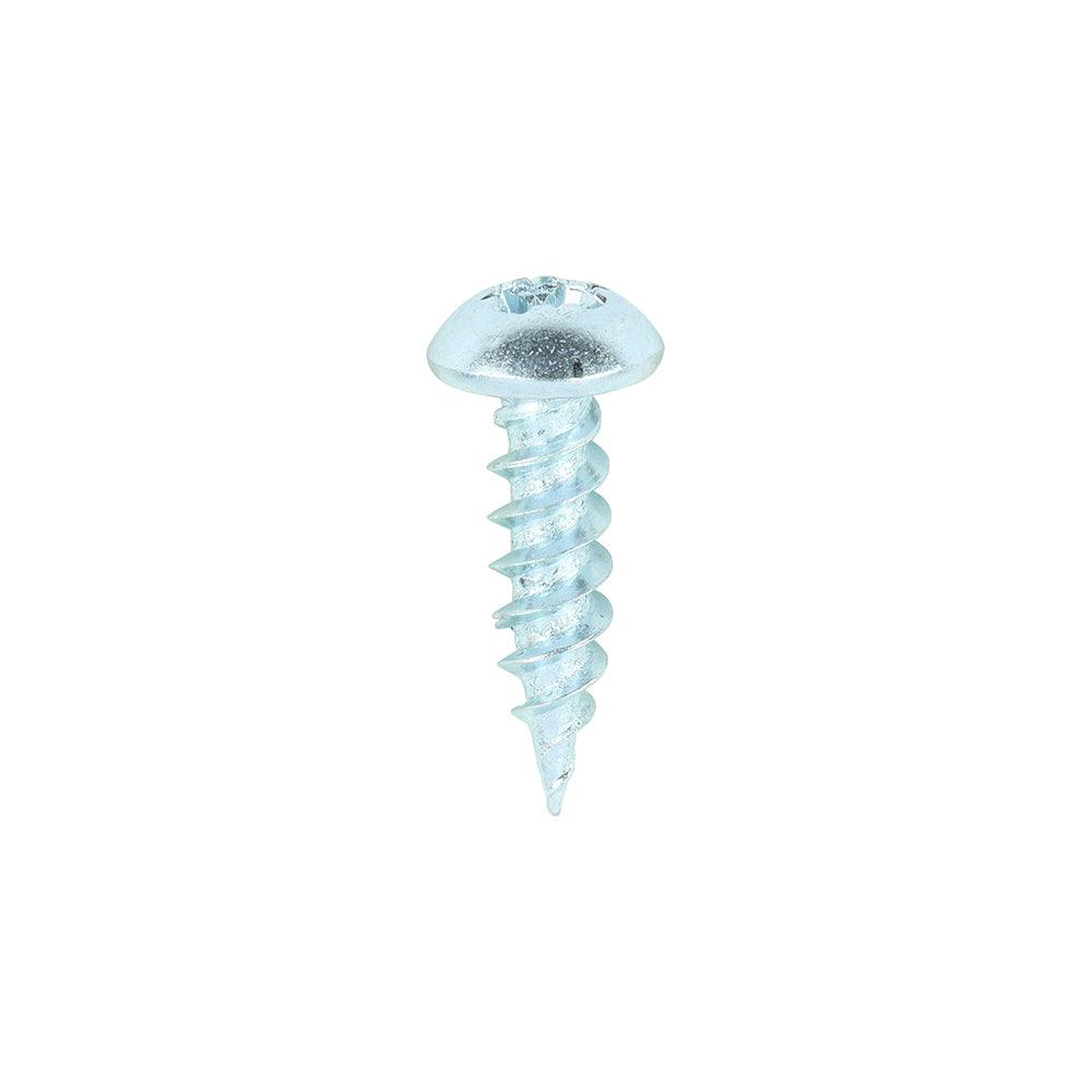 TIMCO Twin-Threaded Round Head Silver Woodscrews