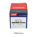 TIMCO Twin-Threaded Countersunk Silver Woodscrews