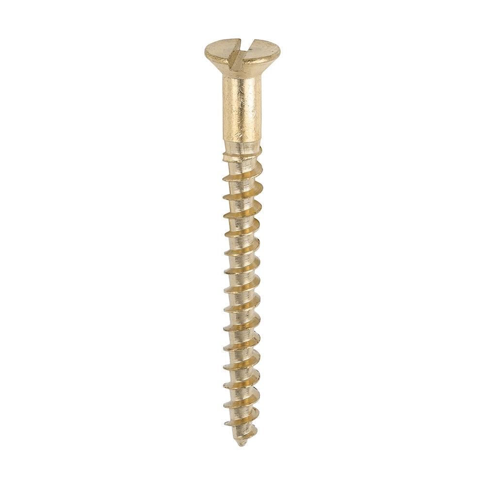 TIMCO Solid Brass Countersunk Woodscrews