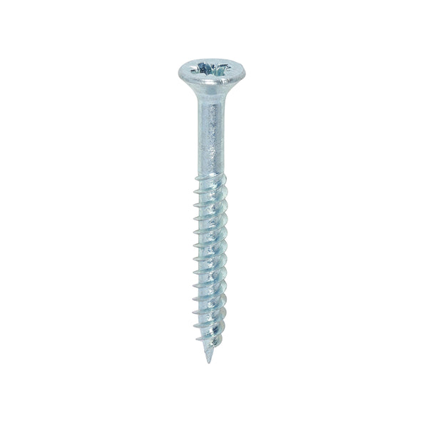 TIMCO Twin-Threaded Countersunk Silver Woodscrews