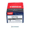 TIMCO Twin-Threaded Countersunk Silver Woodscrews