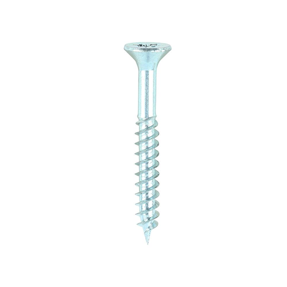 TIMCO Twin-Threaded Countersunk Silver Woodscrews